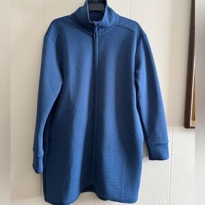 MPG Mondetta performance gear jacket, ladies size large, blue.